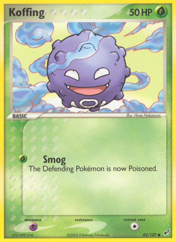 Koffing — illustrated card