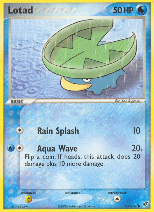Lotad — illustrated card