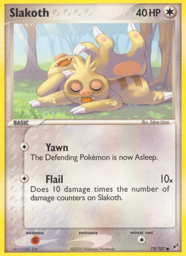 Slakoth — illustrated card