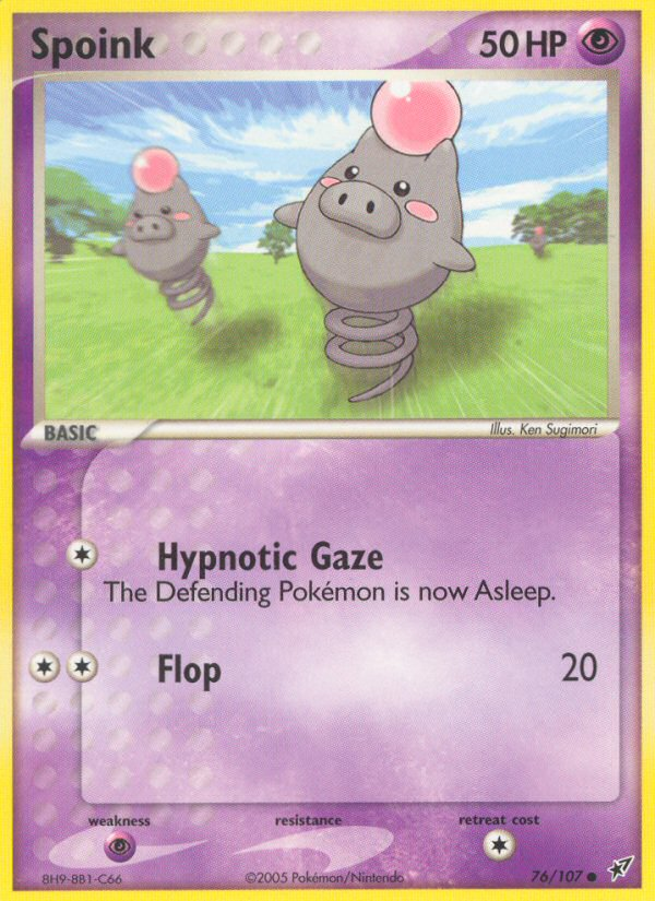 Spoink — illustrated card