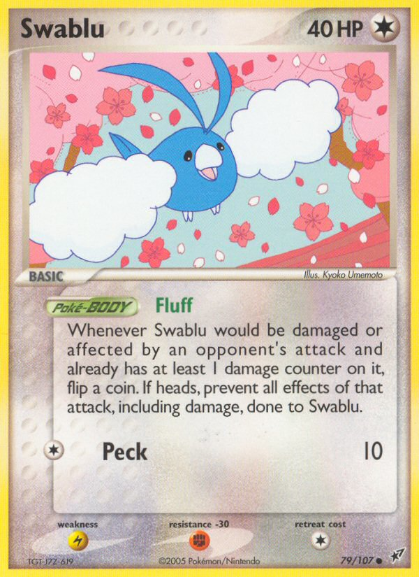Swablu — illustrated card