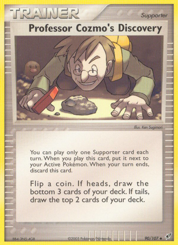 Professor Cozmo's Discovery — illustrated card