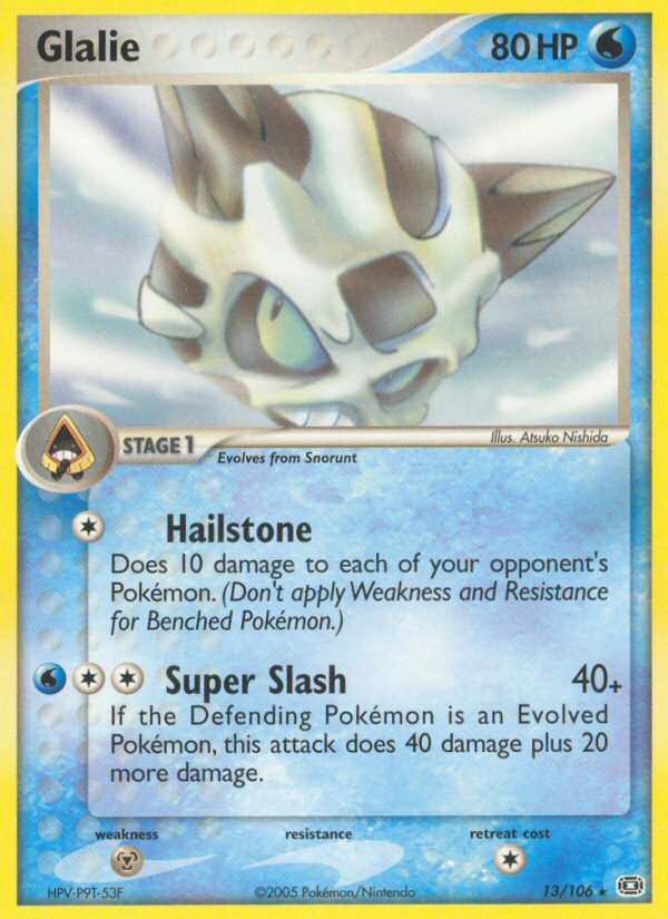 Glalie — illustrated card