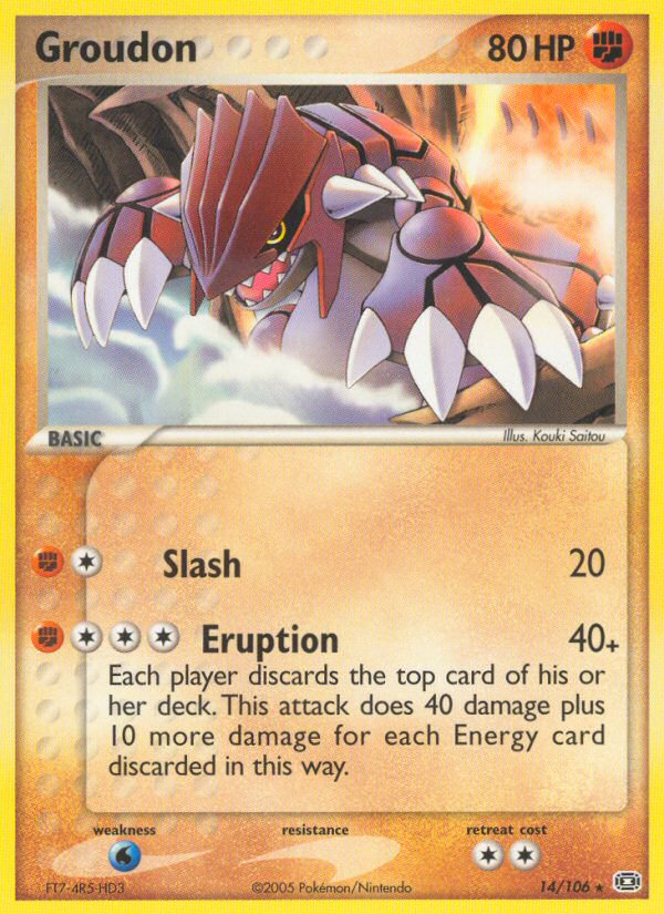 Groudon — illustrated card