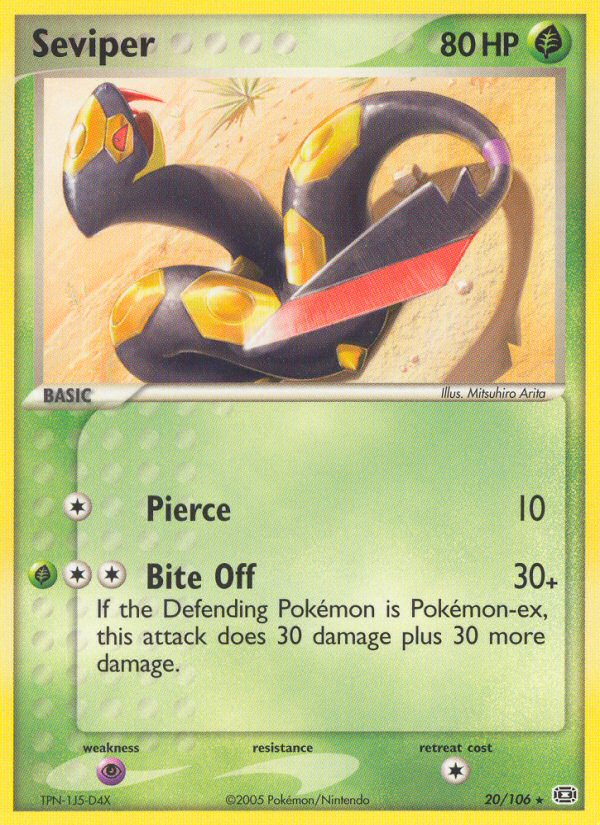 Seviper — illustrated card