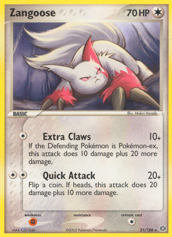 Zangoose — illustrated card