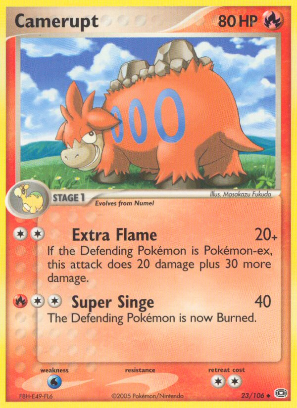 Camerupt — illustrated card