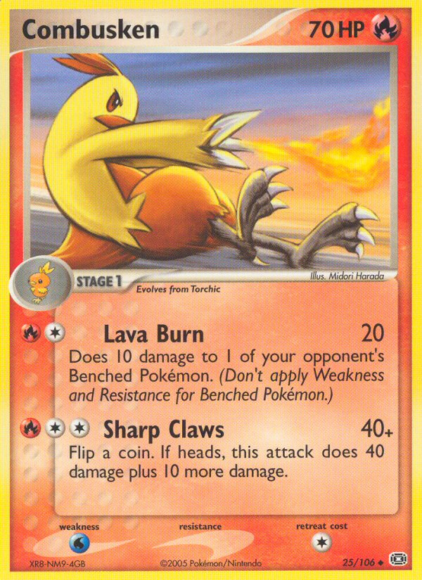 Combusken — illustrated card