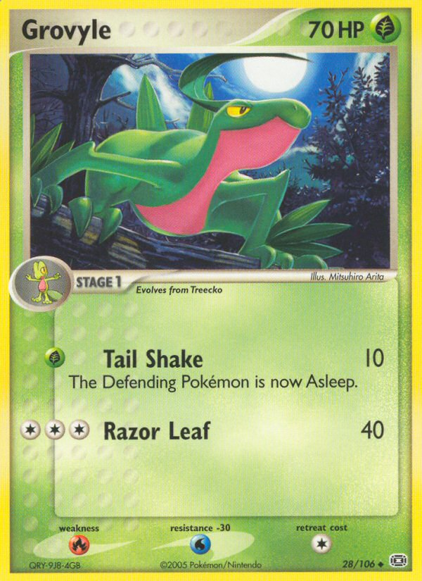 Grovyle — illustrated card