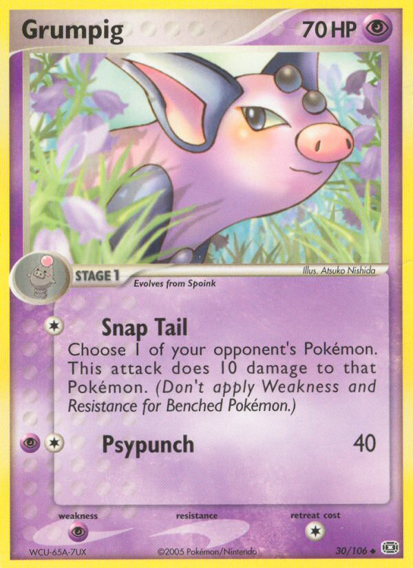 Grumpig — illustrated card