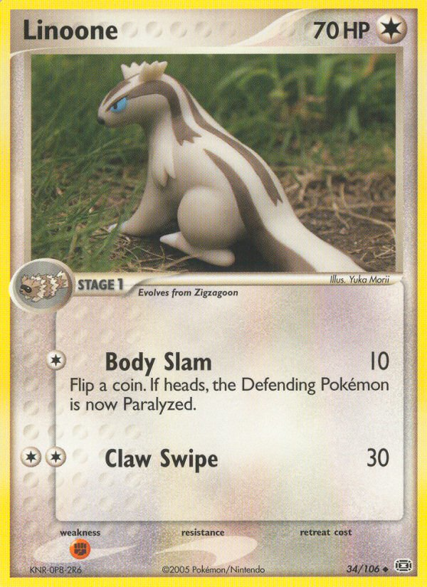 Linoone — illustrated card