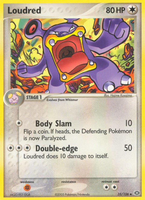 Loudred — illustrated card