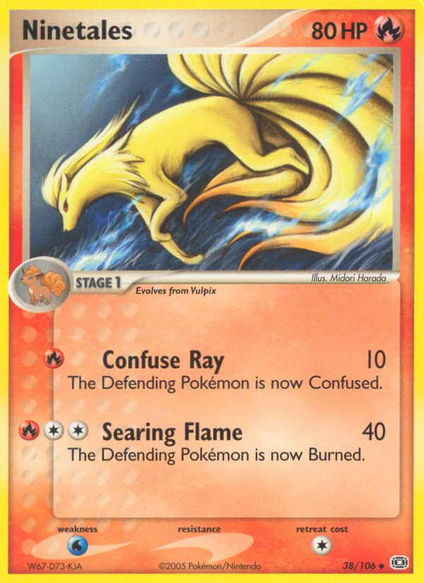 Ninetales — illustrated card