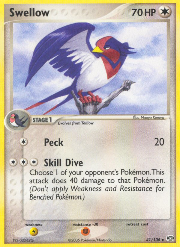 Swellow — illustrated card
