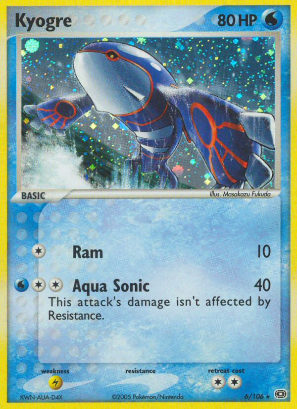Kyogre — illustrated card