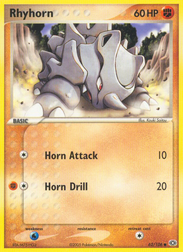 Rhyhorn — illustrated card