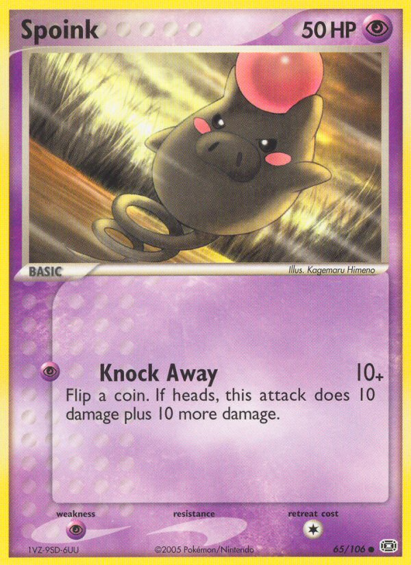 Spoink — illustrated card