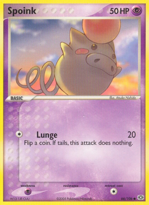 Spoink — illustrated card
