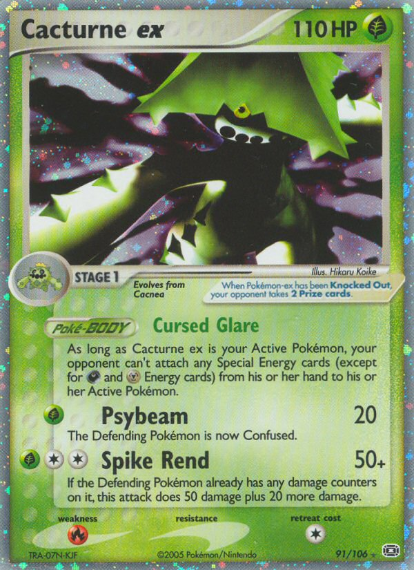Cacturne ex — illustrated card