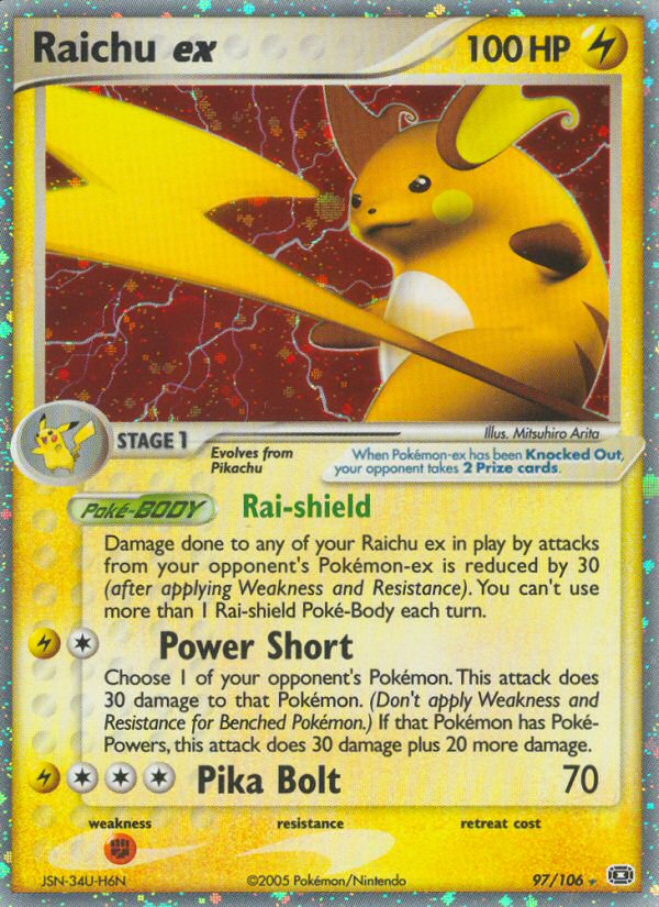 Raichu ex — illustrated card