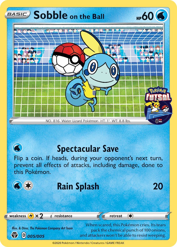 Sobble on the Ball — illustrated card