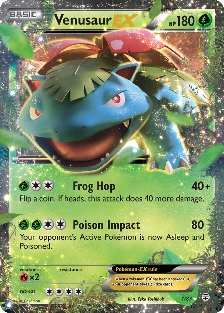 Venusaur-EX — illustrated card