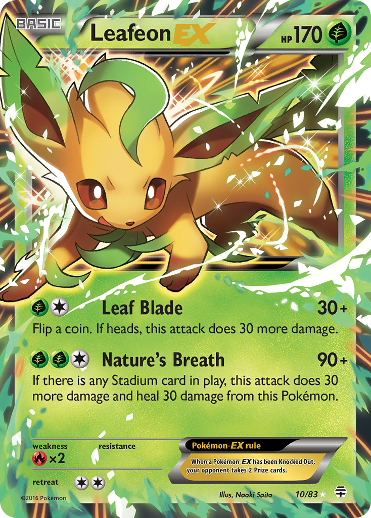 Leafeon-EX — illustrated card