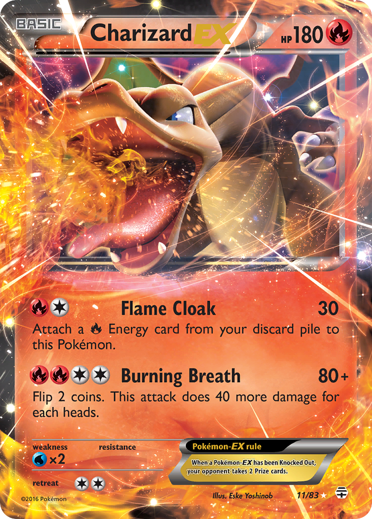Charizard-EX — illustrated card