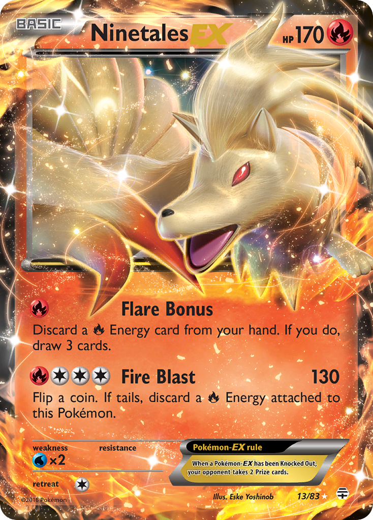 Ninetales-EX — illustrated card