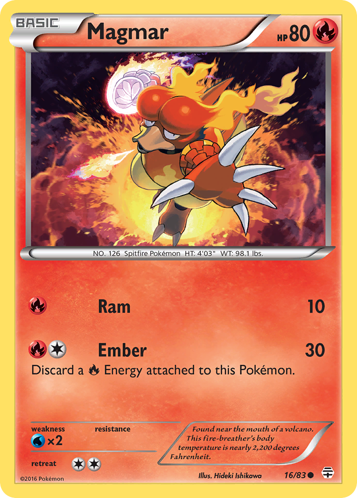 Magmar — illustrated card
