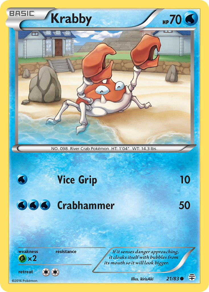 Krabby — illustrated card
