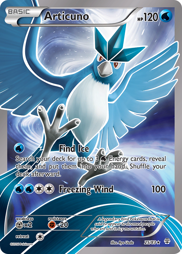 Articuno — illustrated card