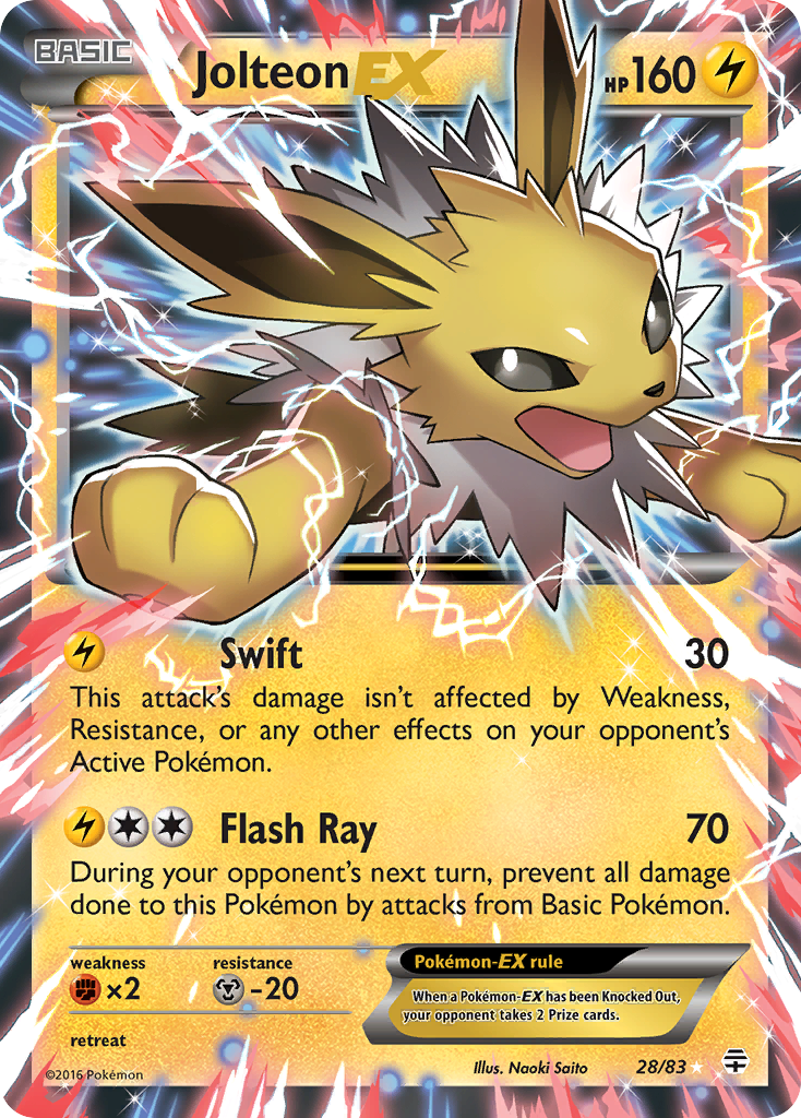 Jolteon-EX — illustrated card