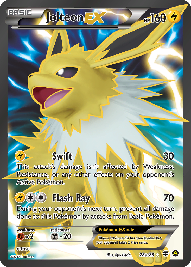Jolteon-EX — illustrated card