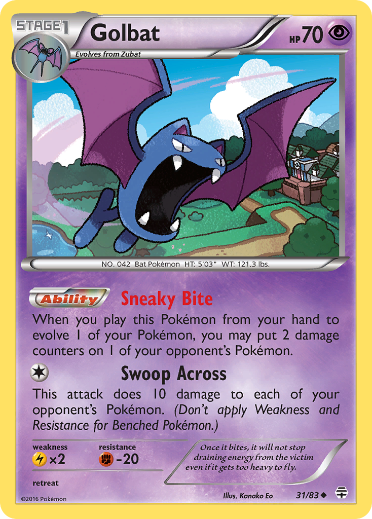 Golbat — illustrated card