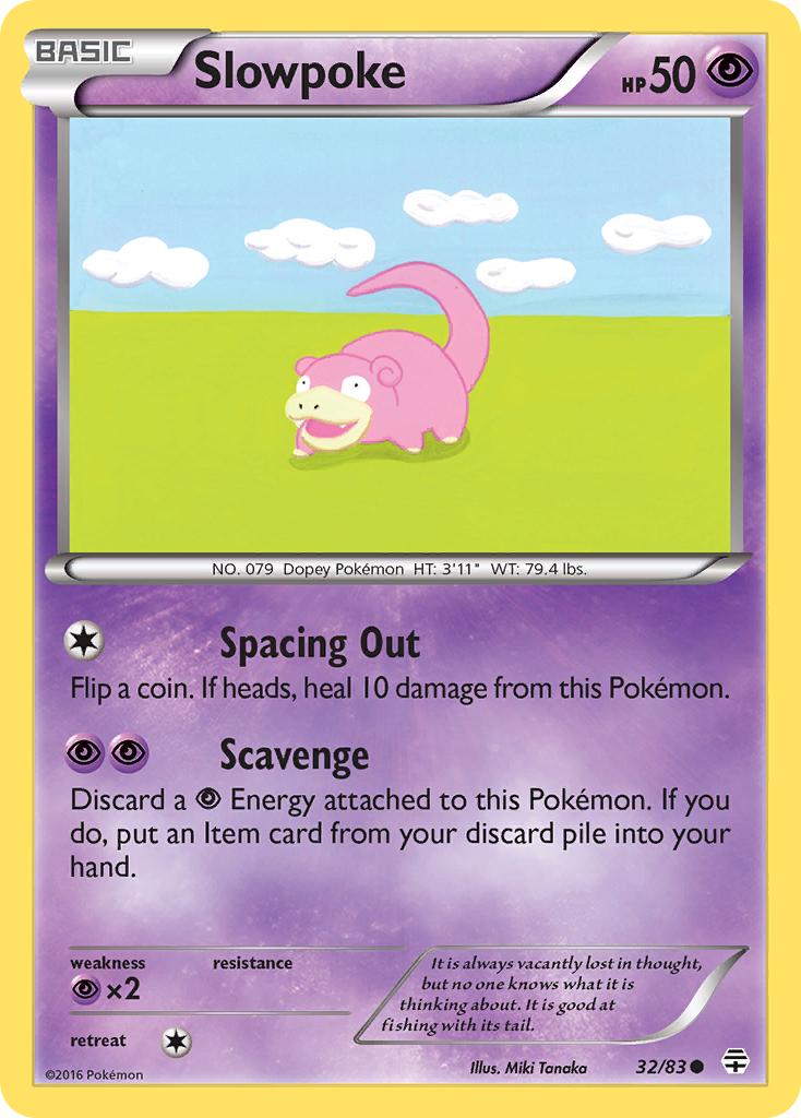 Slowpoke — illustrated card
