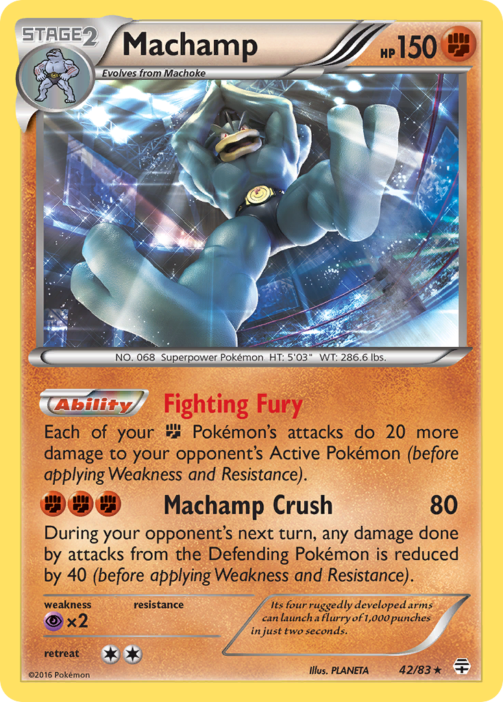 Machamp — illustrated card