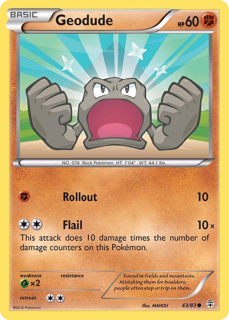 Geodude — illustrated card