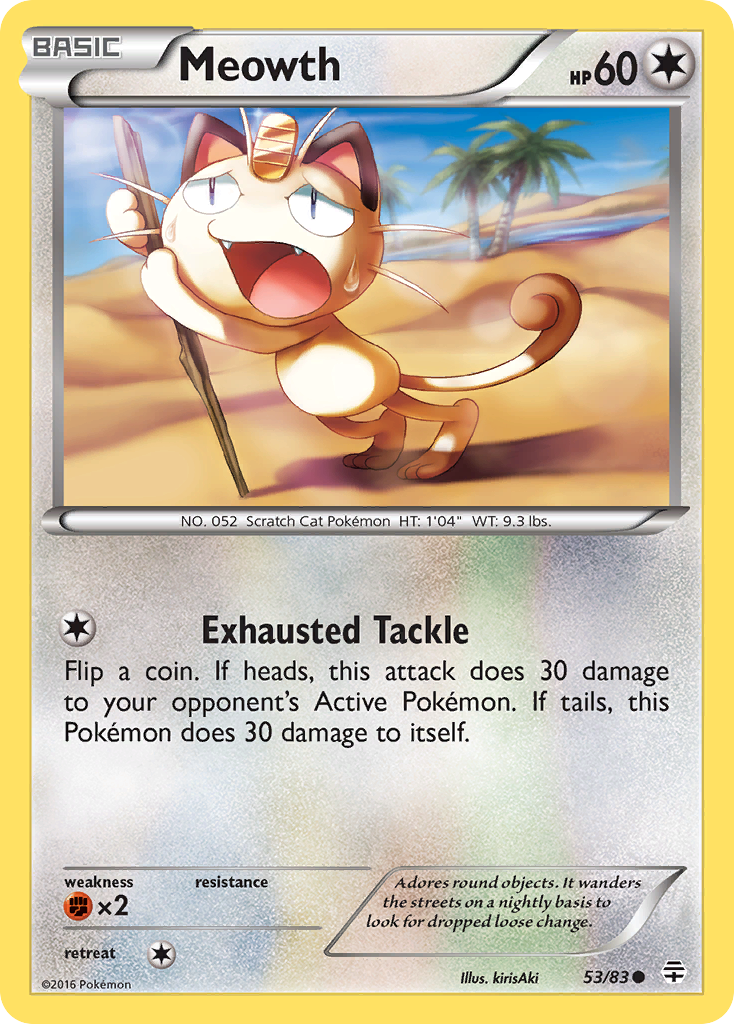 Meowth — illustrated card