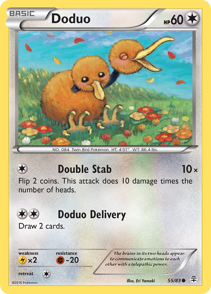 Doduo — illustrated card