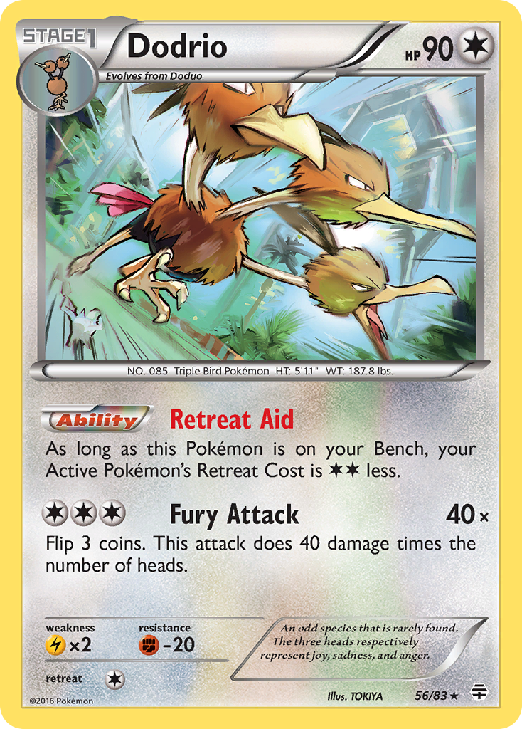 Dodrio — illustrated card