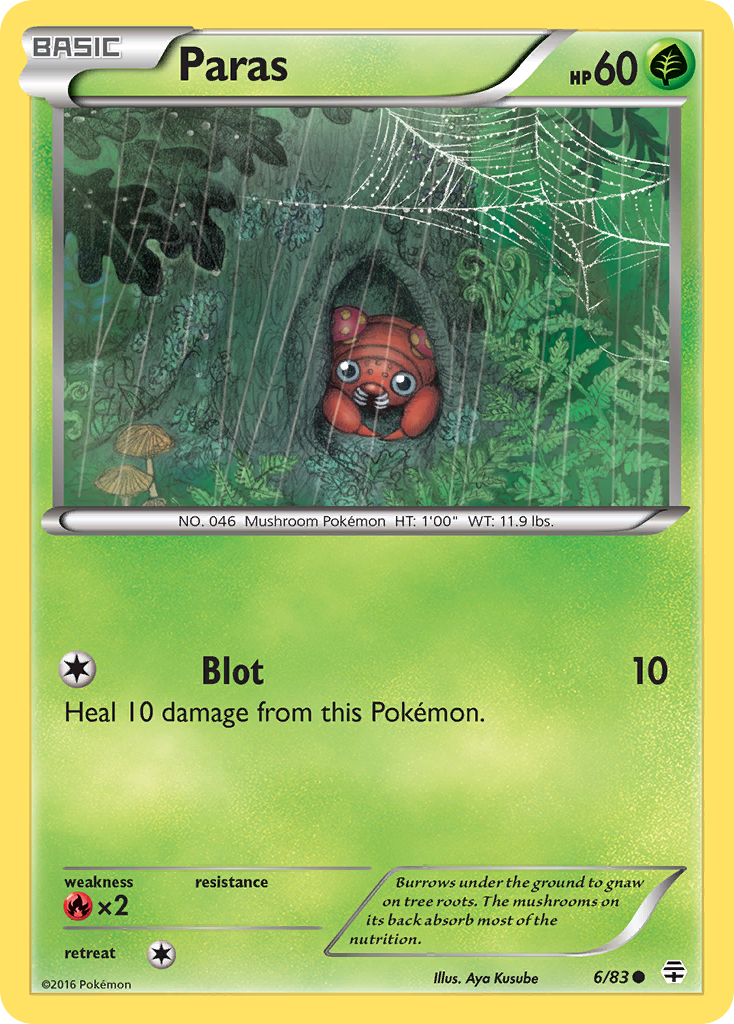 Paras — illustrated card