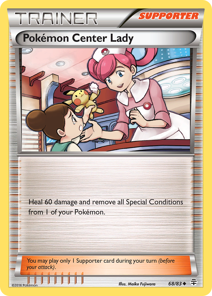 Pokémon Center Lady — illustrated card