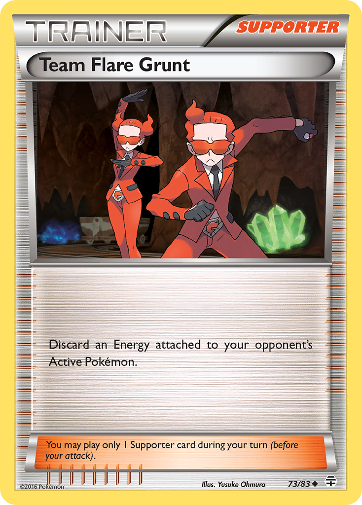 Team Flare Grunt — illustrated card