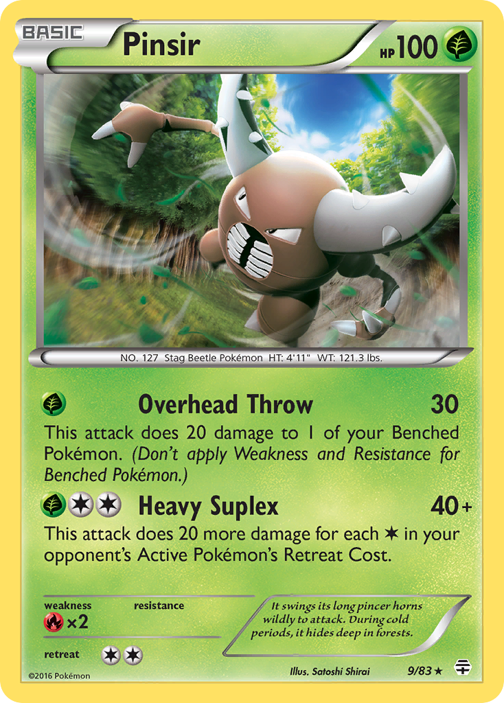Pinsir — illustrated card