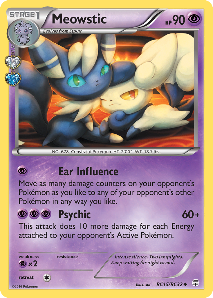 Meowstic — illustrated card