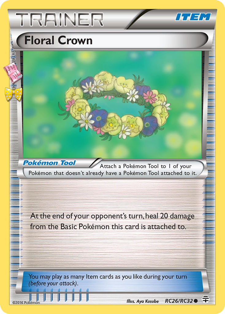 Floral Crown — illustrated card