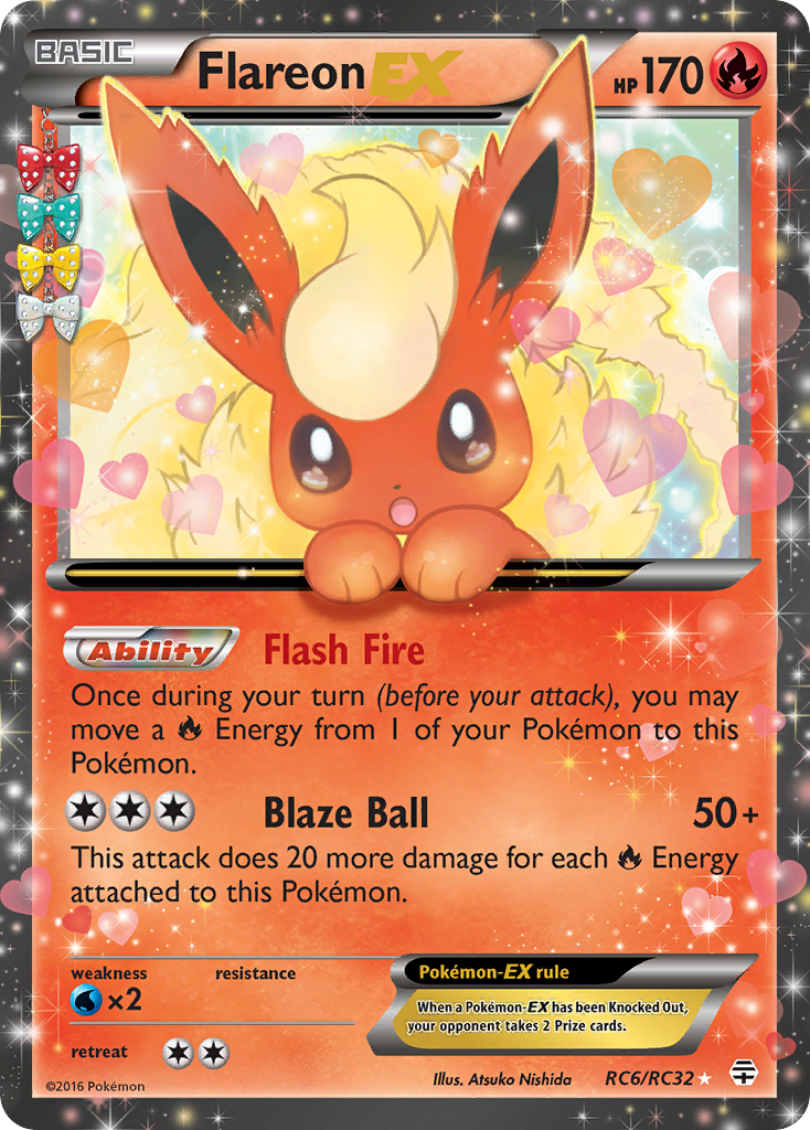 Flareon-EX — illustrated card