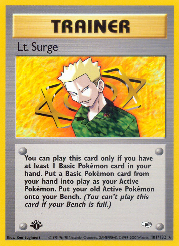 Lt. Surge — illustrated card