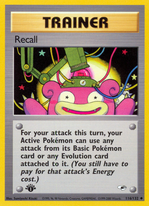 Recall — illustrated card